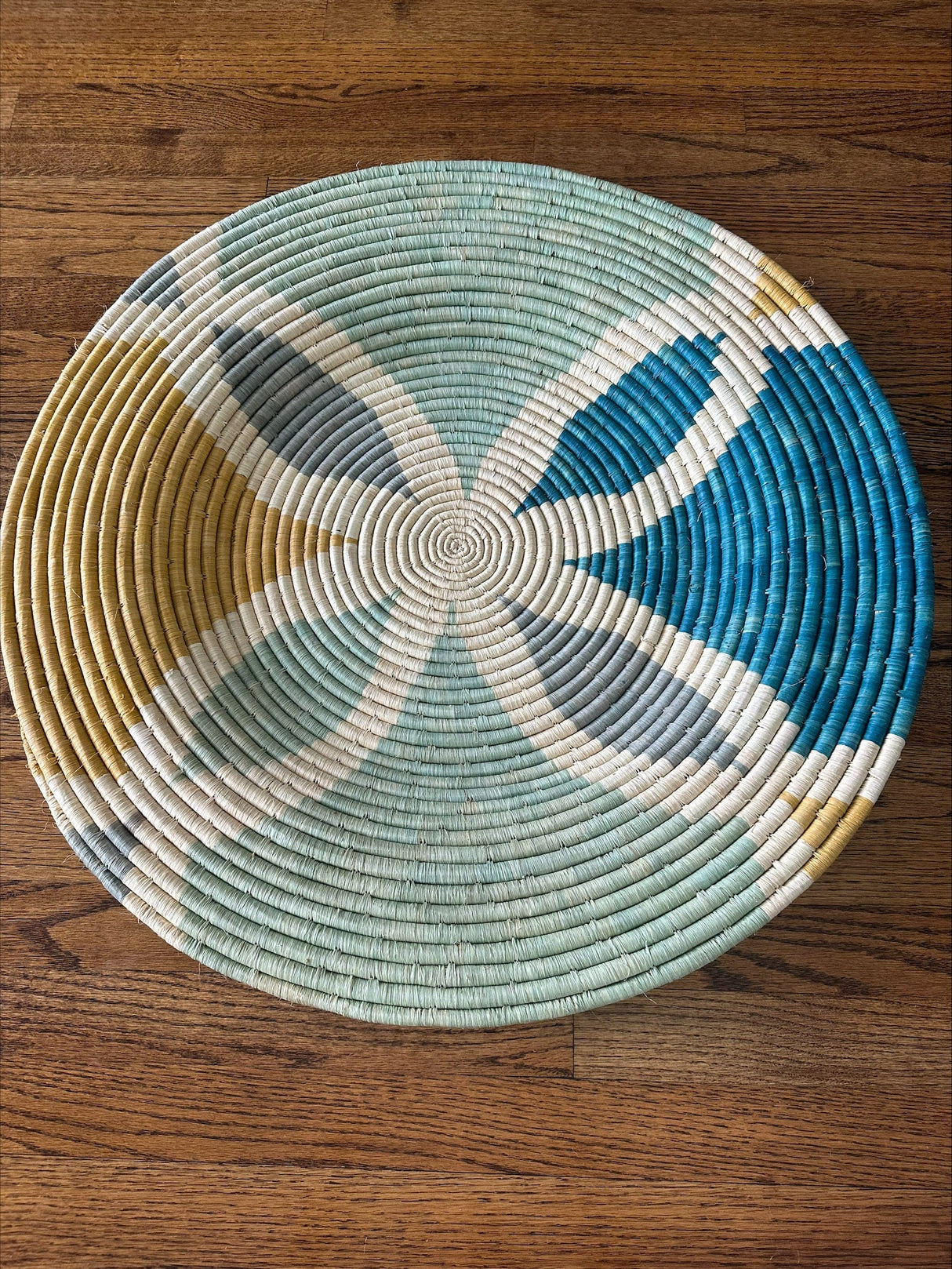 27" Extra Large Woodland Woven Wall Art Plate