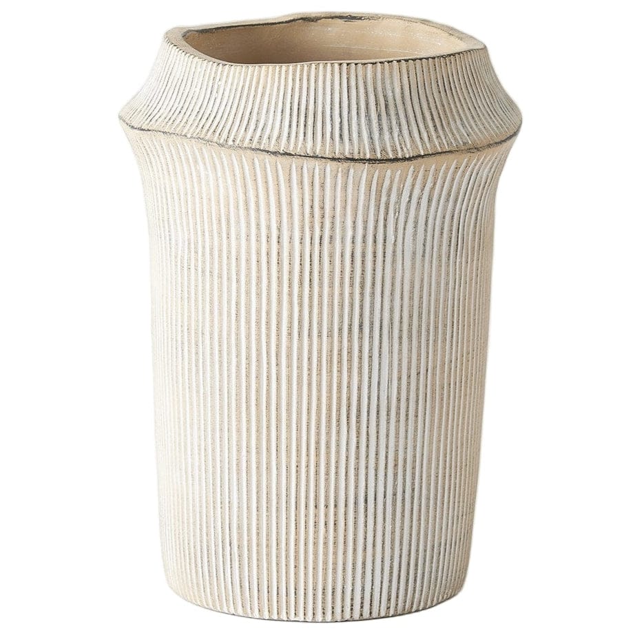 Vertical Edge Cement Vases and Pot