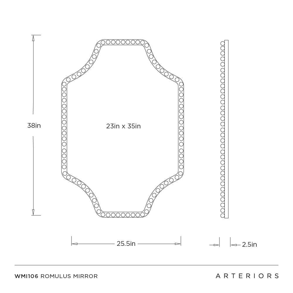 Romulus Mirror Arch + Curve Mirrors WMI106