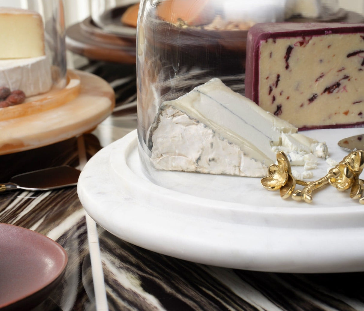 Atlas Serving Platter With Cloche Serving Platters + Bowls