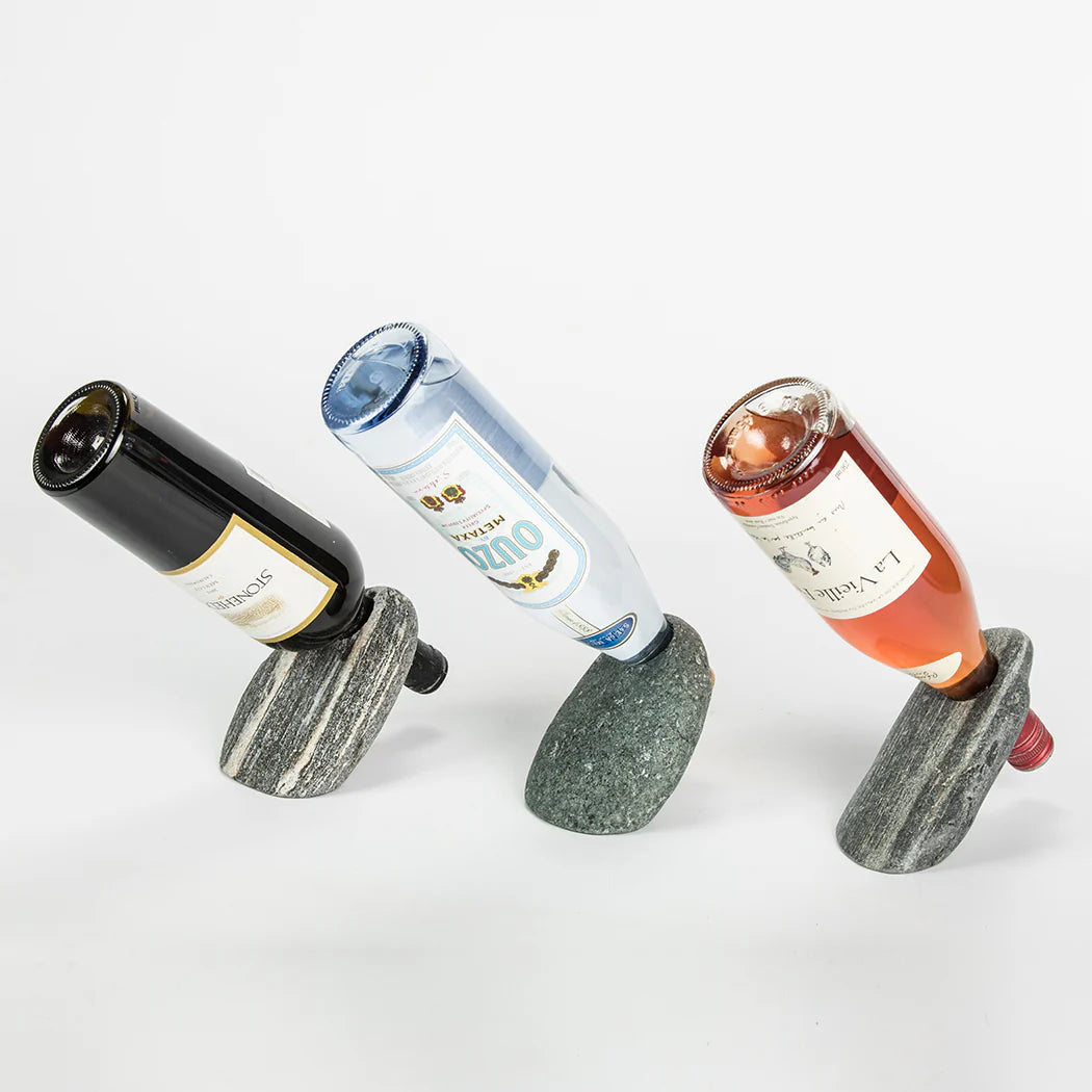 Funky Rock Stone Wine Bottle Balancer