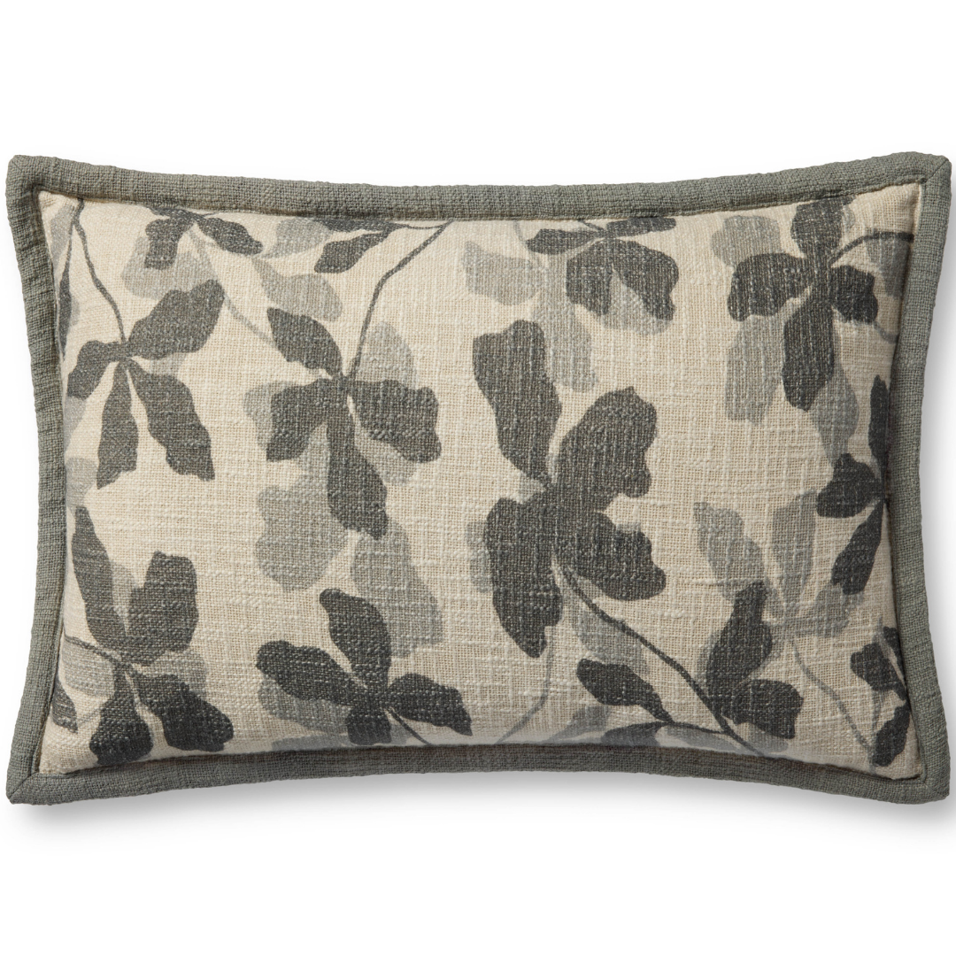Charcoal/Natural Pillow