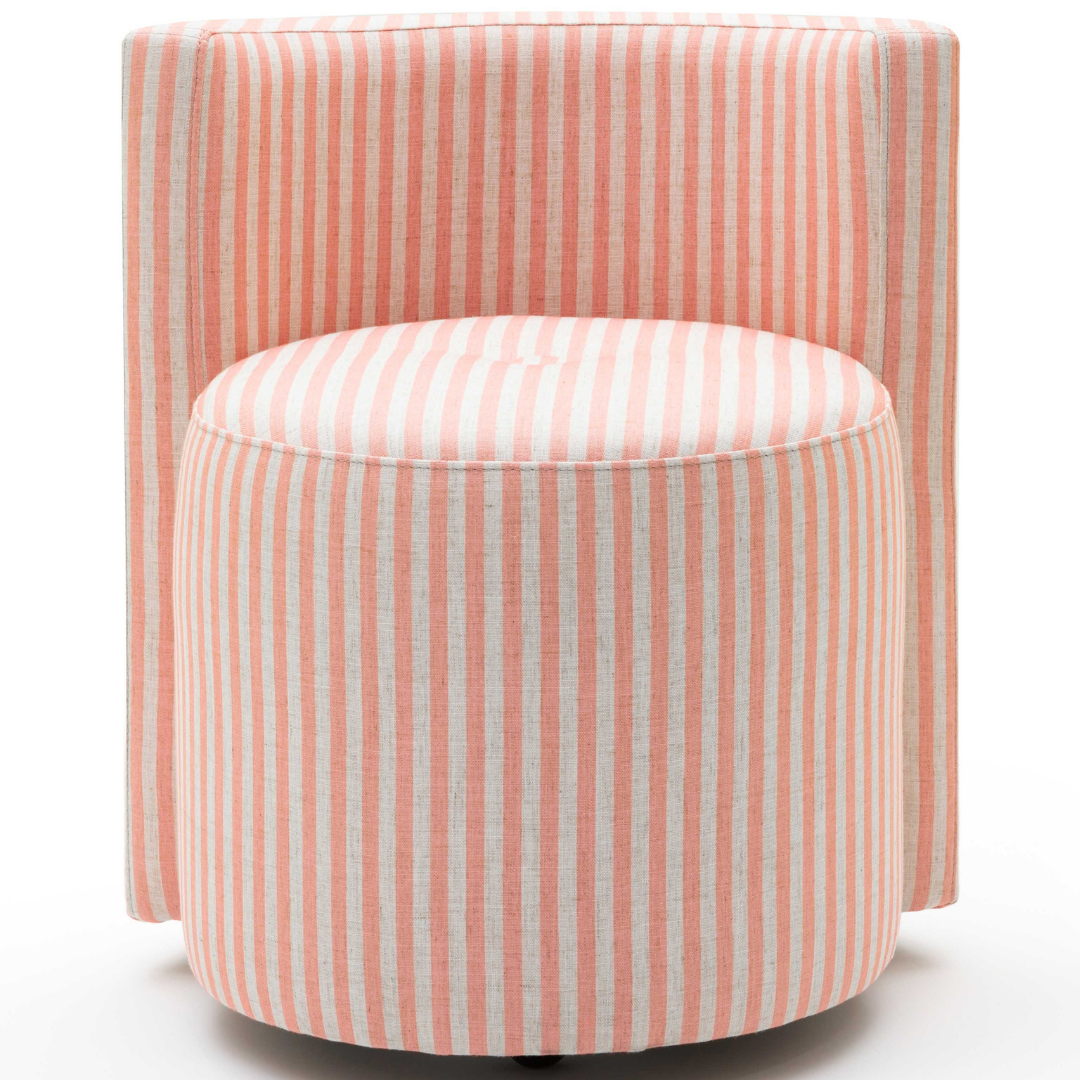 Melissa Striped Rolling Desk Chair