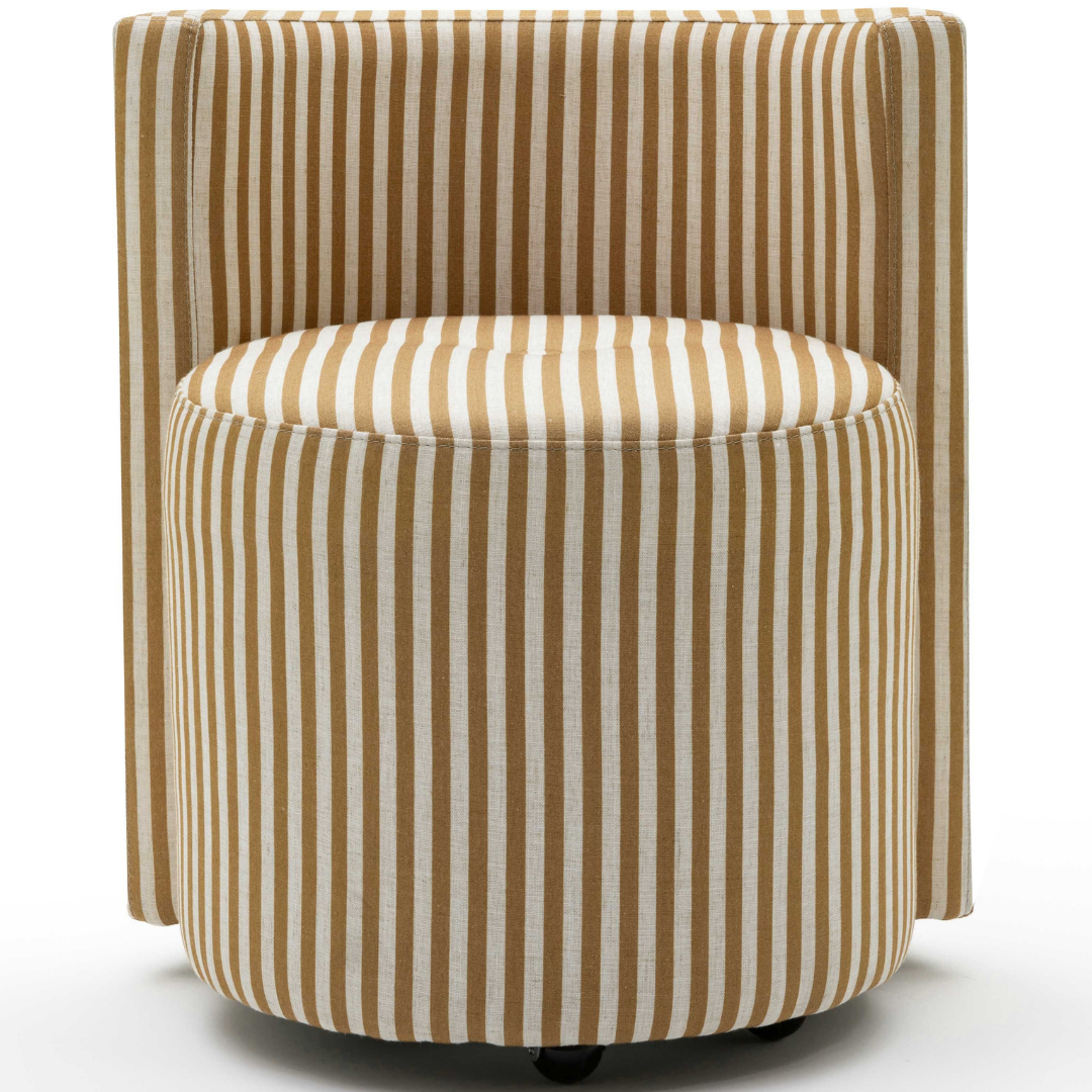Melissa Striped Rolling Desk Chair