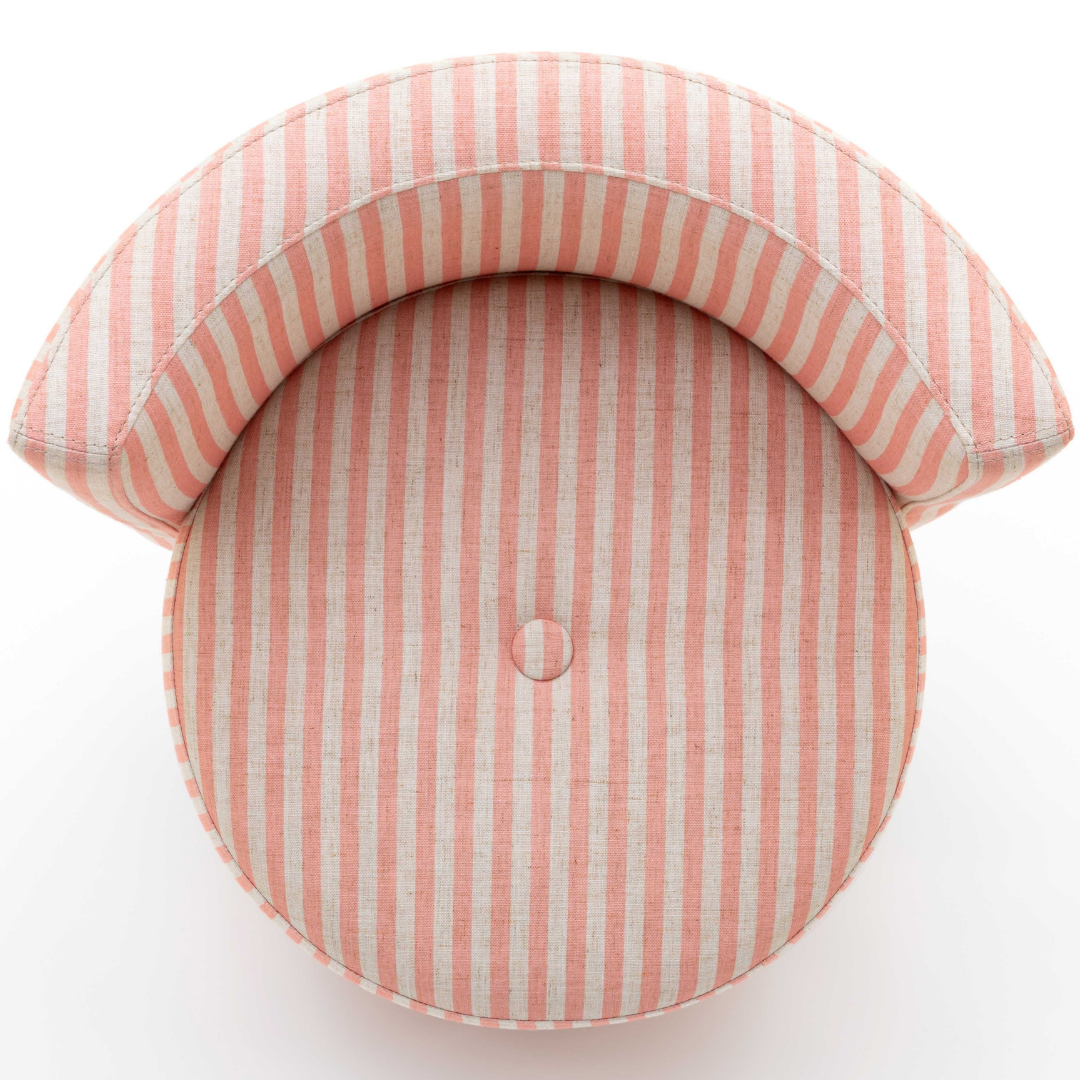 Melissa Striped Rolling Desk Chair