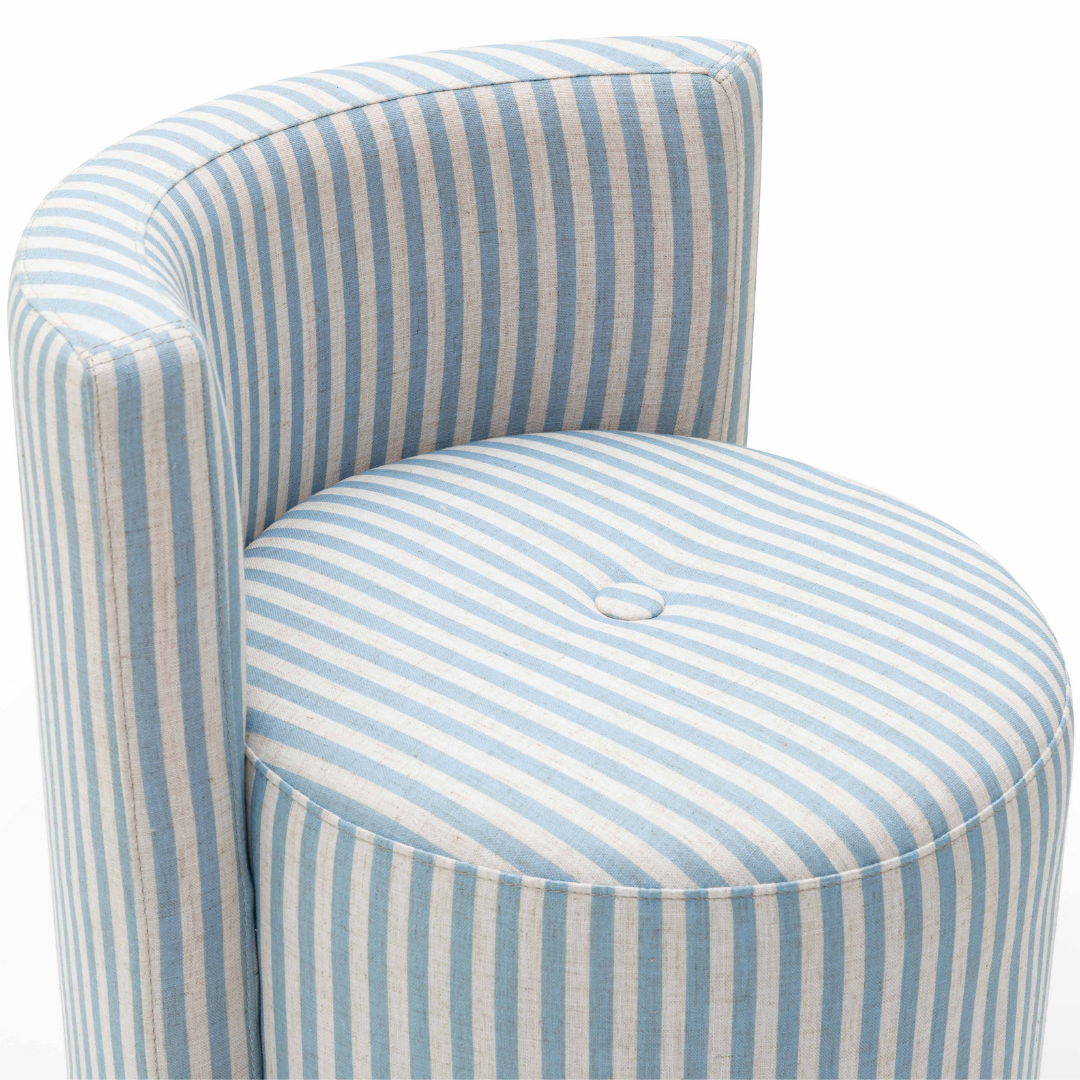 Melissa Striped Rolling Desk Chair