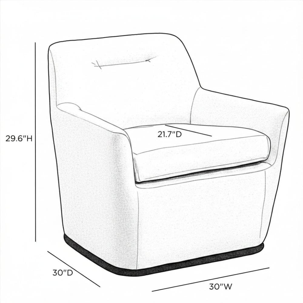 Johnny Swivel Accent Chair Occasional + Accent Chairs