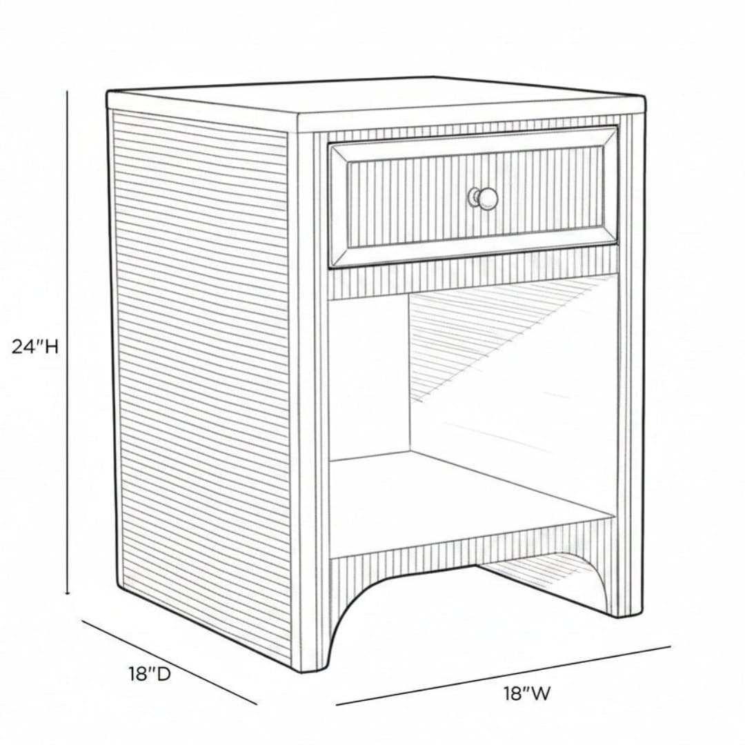 Anya Nightstand Nightstands + Bedside Tables