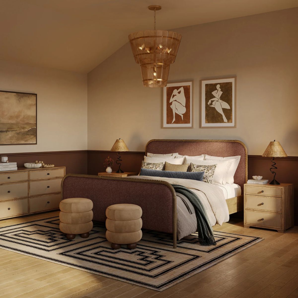 Lorena 3-Drawer Nightstand