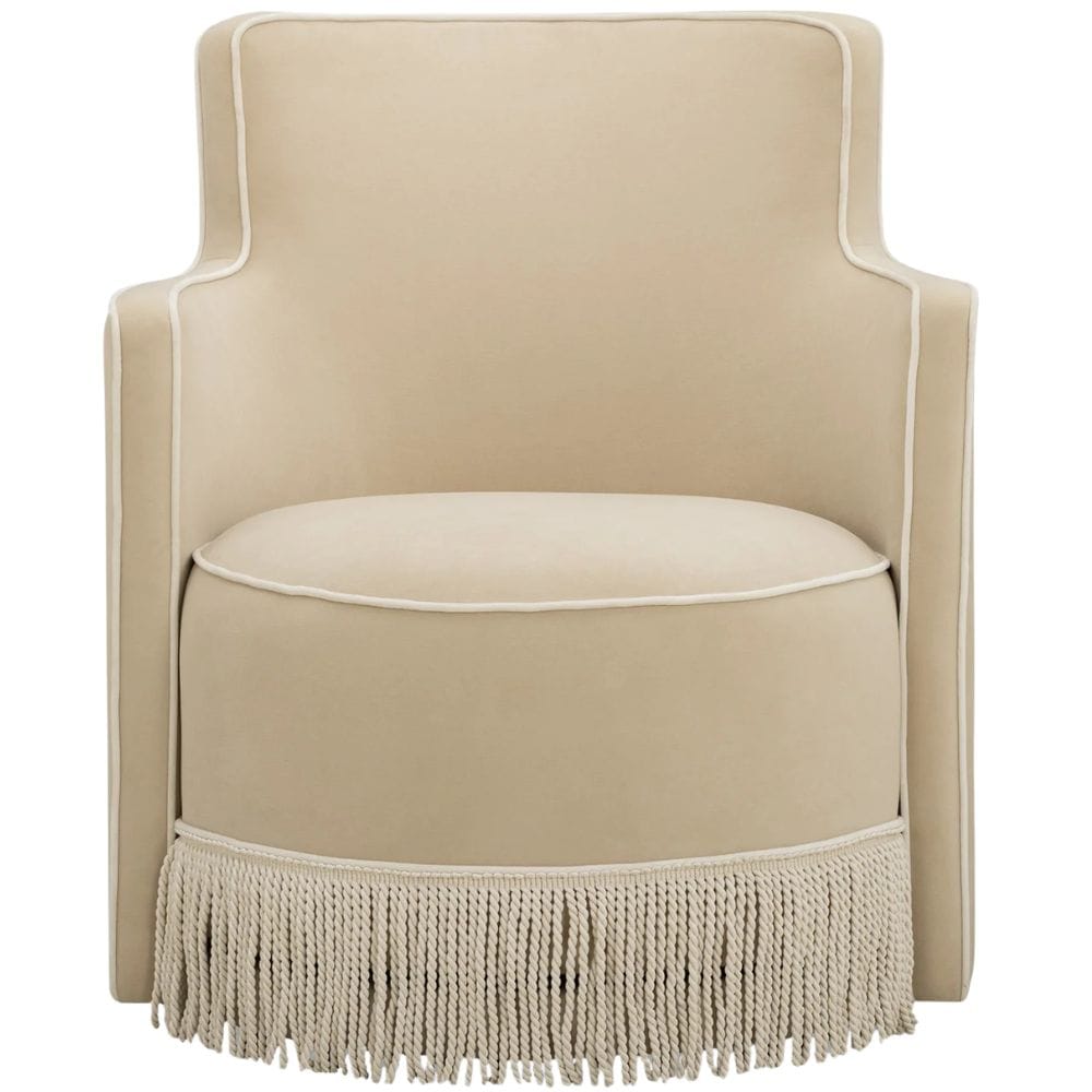 Delia Tasseled Swivel Chair Occasional + Accent Chairs TOV-S55103 793580658203