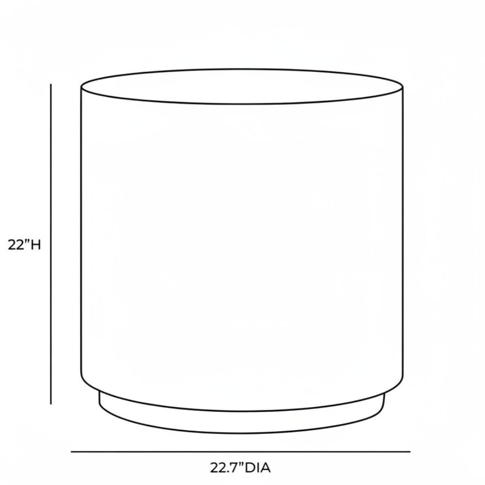 Roxanne Indoor/Outdoor Side Table Outdoor Side Tables TOV-OC54939 793580653147