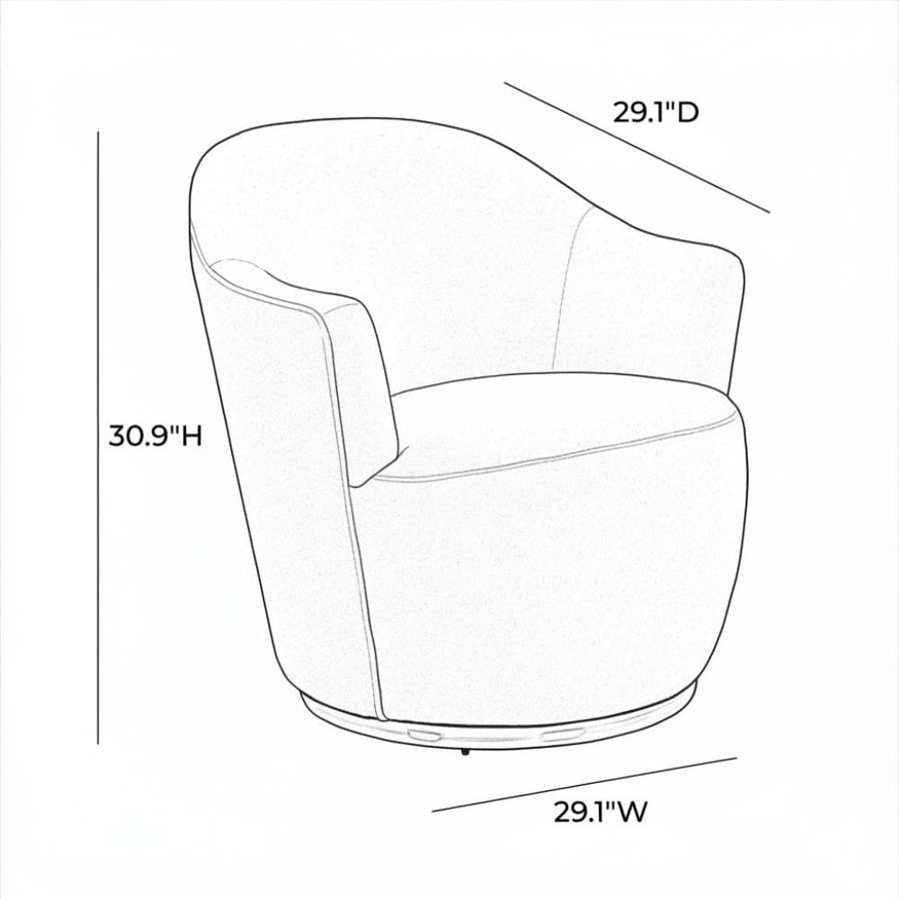 Luna Swivel Chair Occasional + Accent Chairs