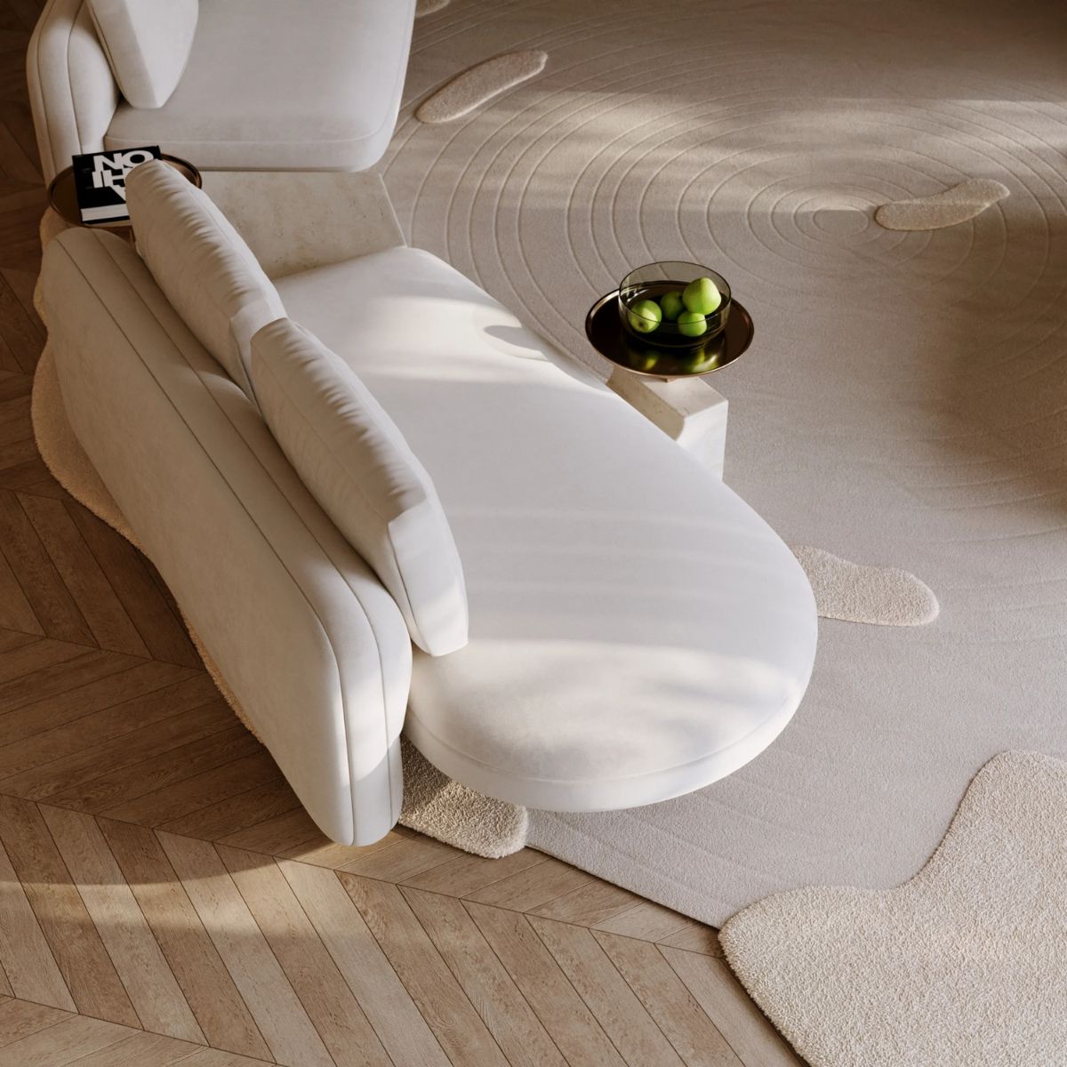 Overlap Nightstand Base