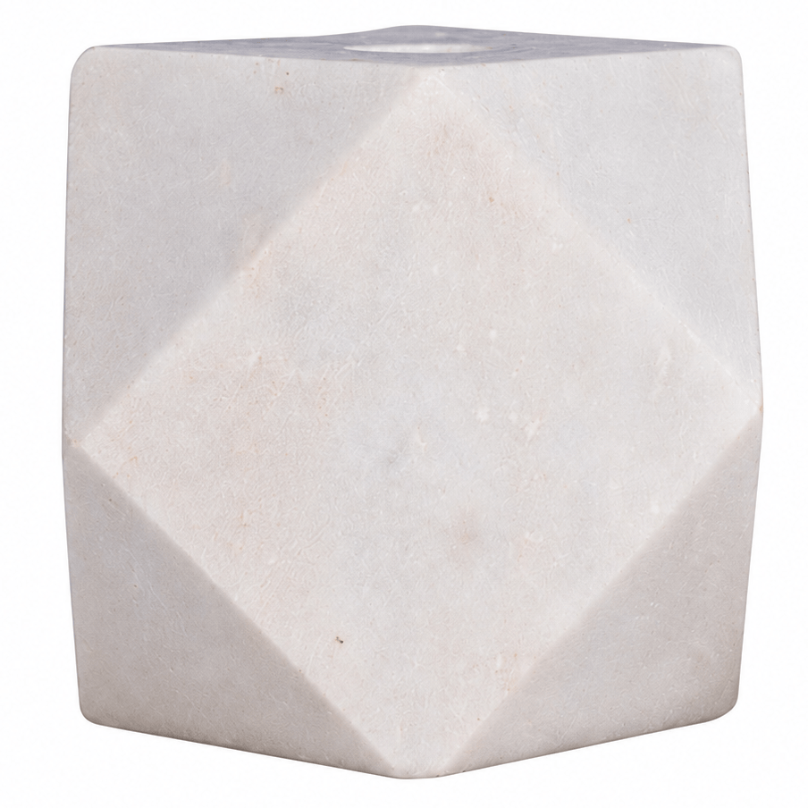 Noir Polyhedron Candle Holder Decor YT0717-7WH 00842449122581