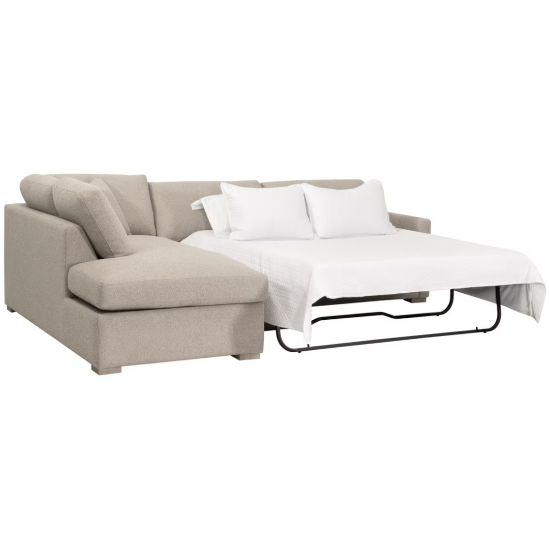 Clara Slim Arm Sleeper Sectional