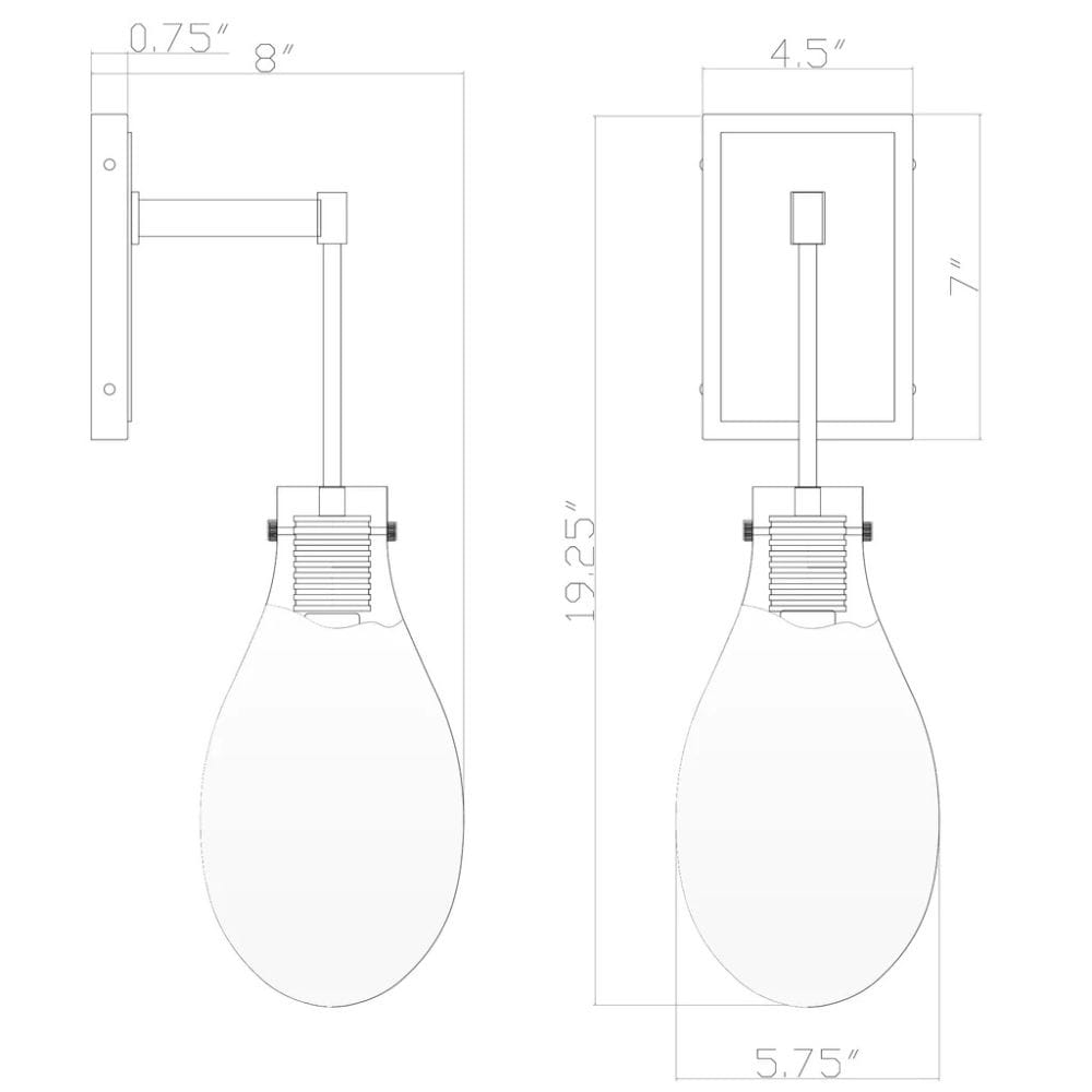 Davis Sconce Sconces DAV-6001-MG 633779105906