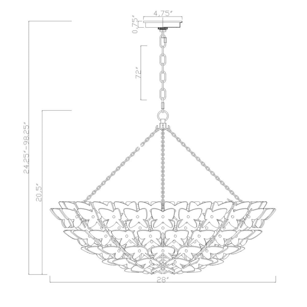 Killian Chandelier Chandeliers KLN-5208-LG 633779106019