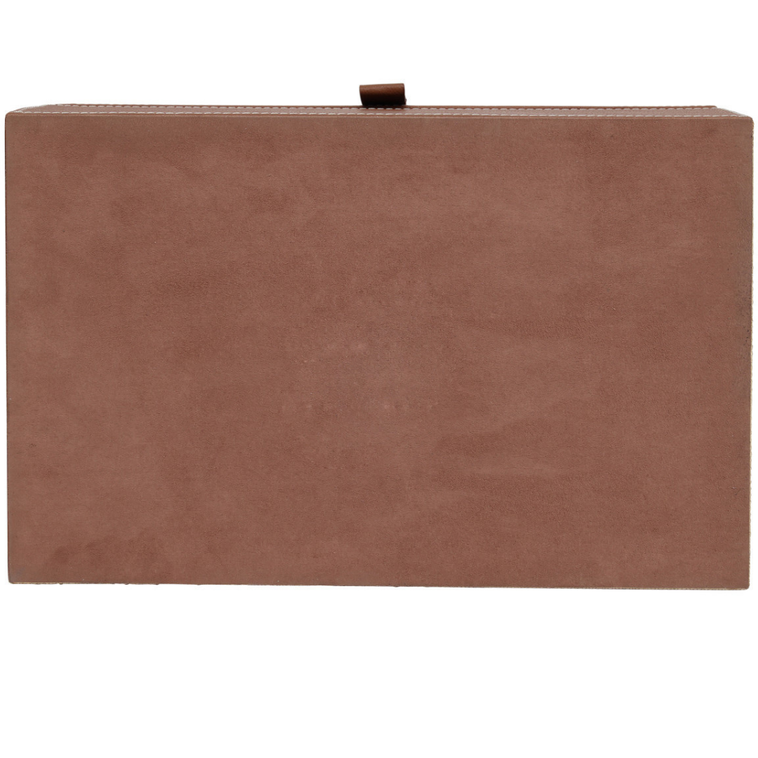 Leather & Raffia Box (Set of 2)