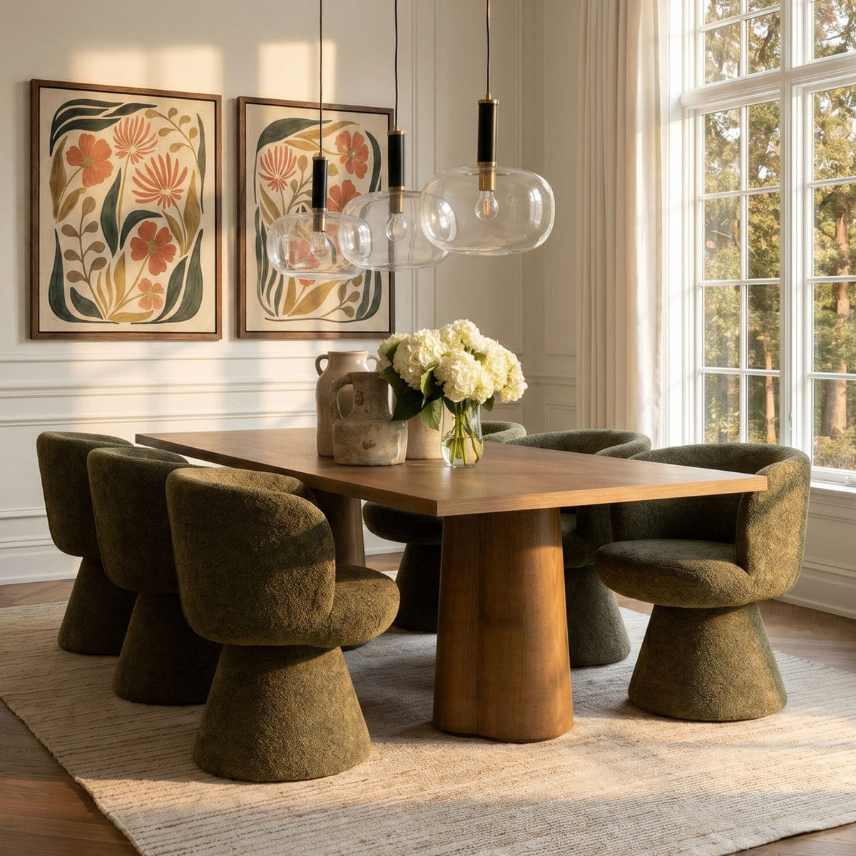 Omaira Swivel Dining Chair Dining Chairs + Benches