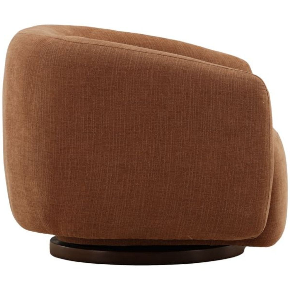 Fawn Swivel Chair Occasional + Accent Chairs DOV86019-RUST