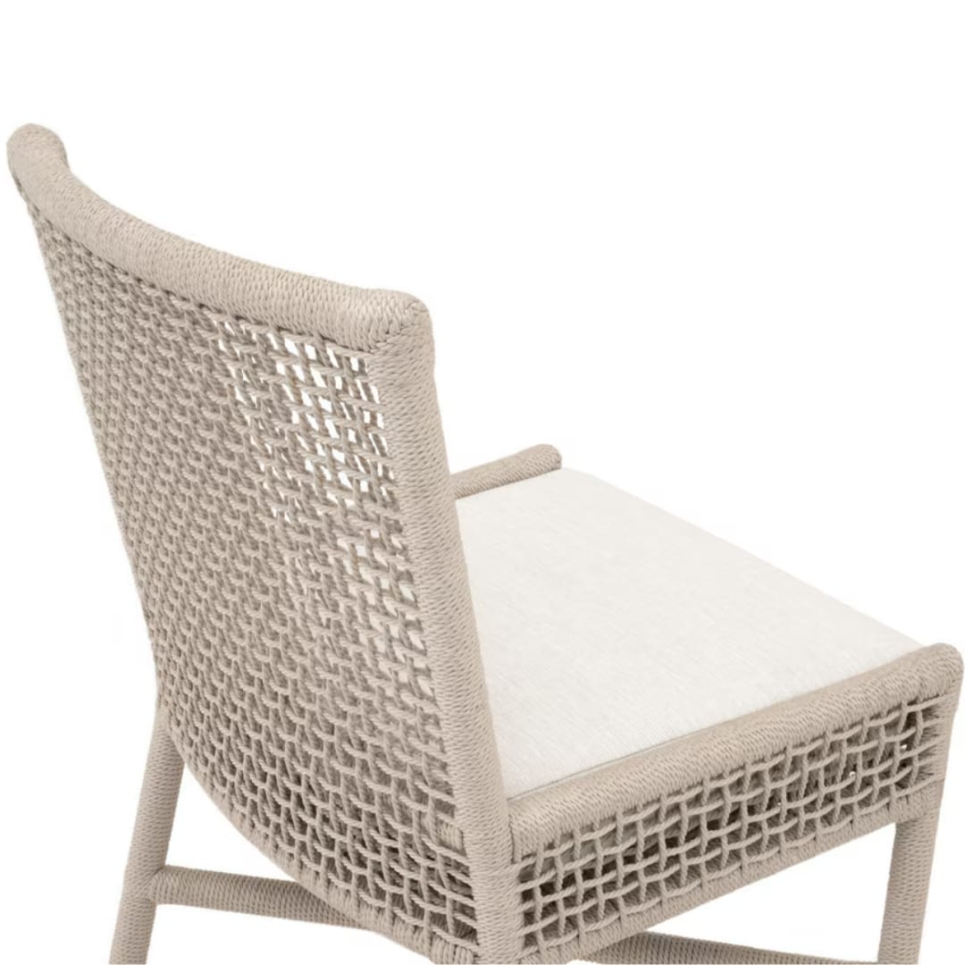 Seaside Indoor/Outdoor Dining Chair (Set of 2) Outdoor Dining Chairs + Benches 6836.OYS/WHT