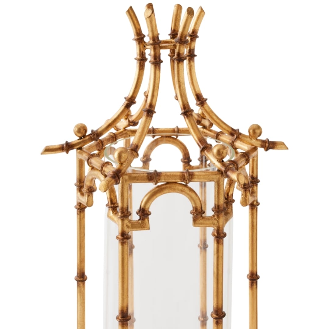 Bamboo Hurricane Candleholders