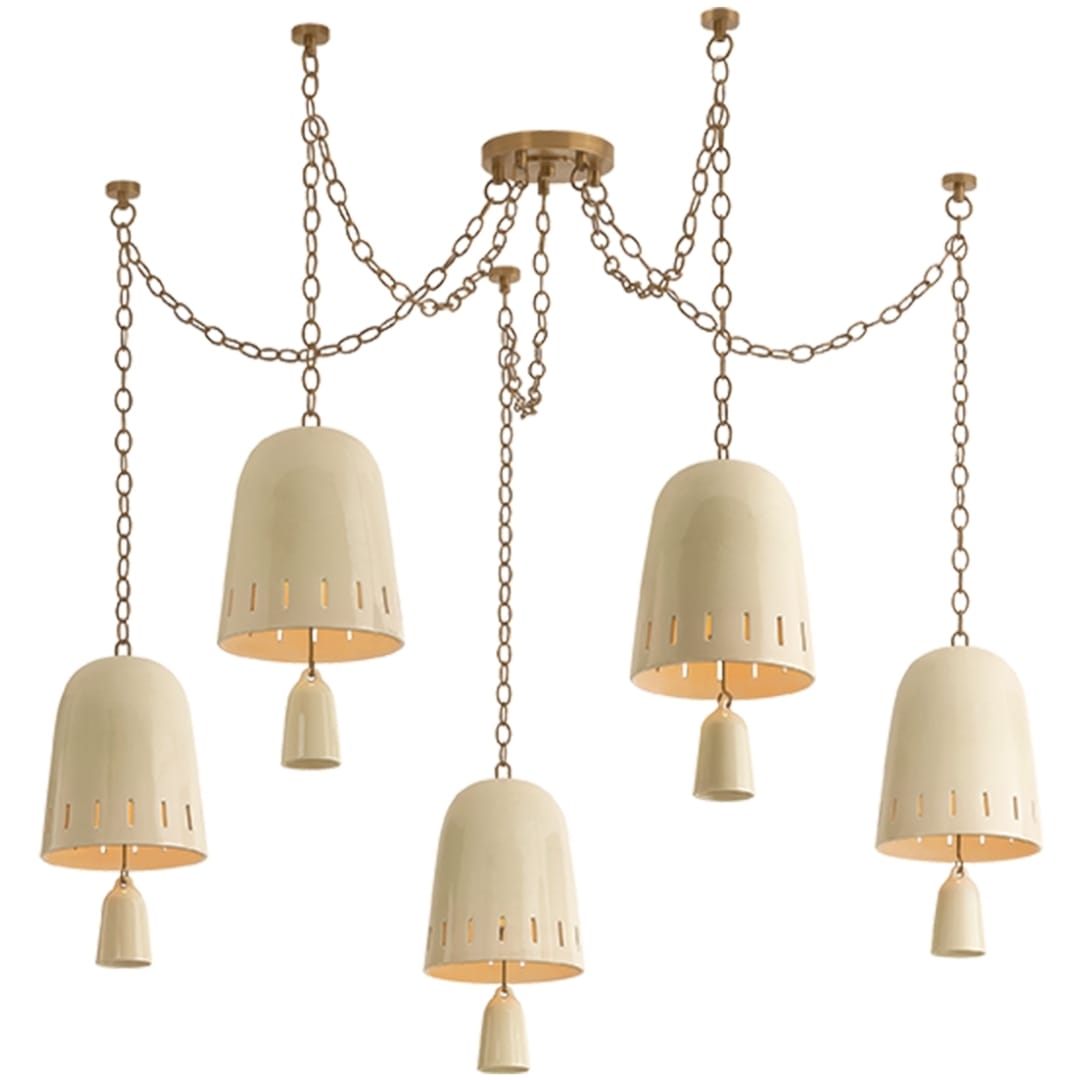 Omi Chandelier Chandeliers 3650-PBR/CIC 197292789314