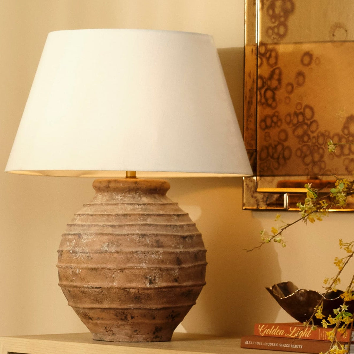 Cinder Table Lamp Table + Desk Lamps 1CIND-TLBR 688933043419
