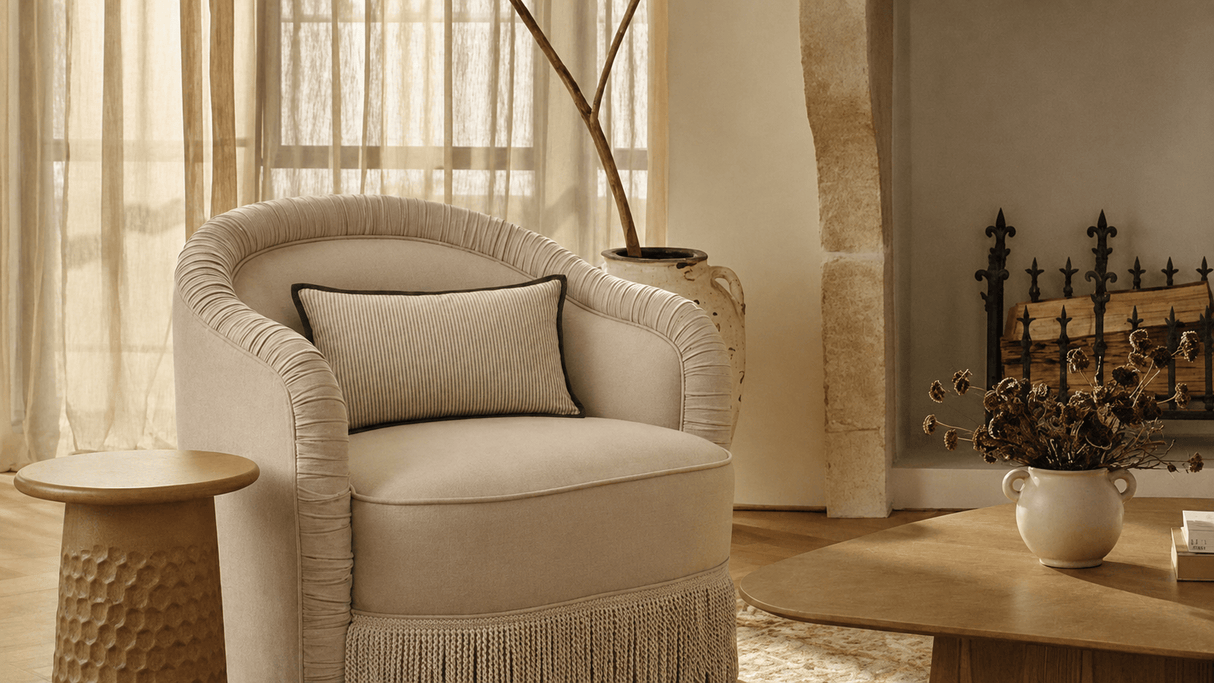 Georgia Tassel Lounge Chair Occasional + Accent Chairs