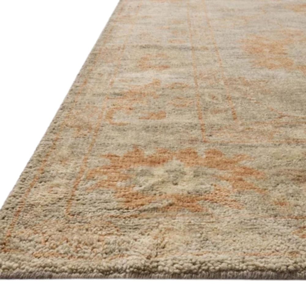 Micah Silver/Rust Rug Area Rugs