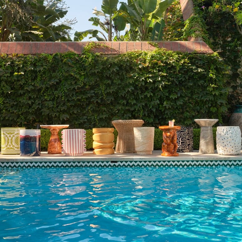 Ceasar Stool/Side Table Outdoor Side Tables FURCEASSTTV