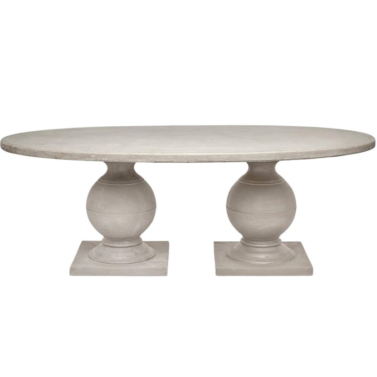 Cyril Indoor/Outdoor Oval Dining Table Outdoor Dining Tables FURCYRIL9644OVFLA