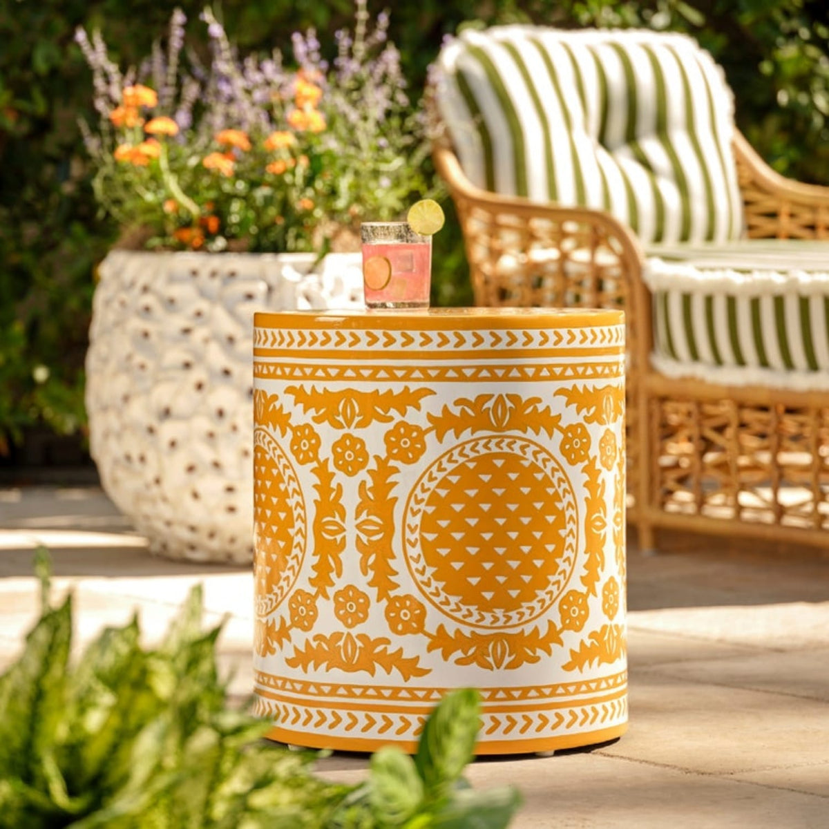 Diego Stool/Side Table Outdoor Side Tables