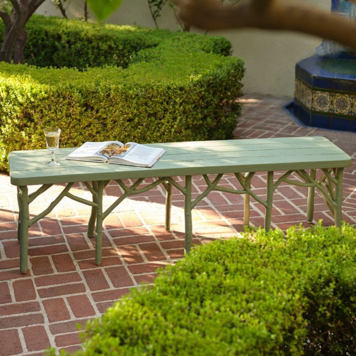 Duke Indoor/Outdoor Bench Outdoor Dining Chairs + Benches