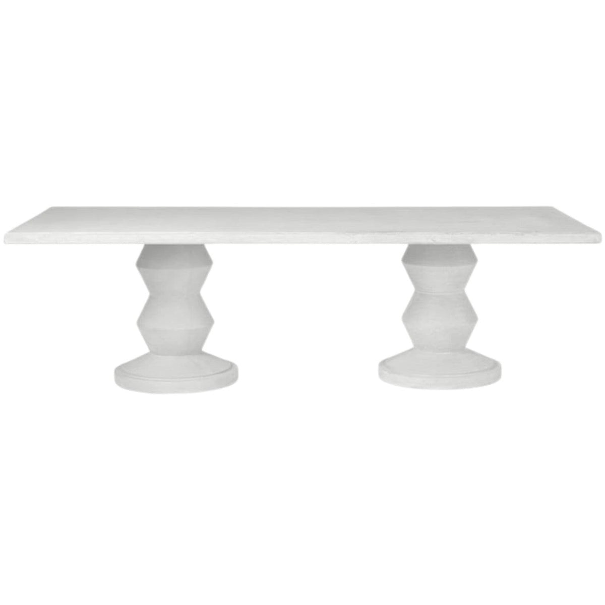 Montgomery Rectangular Outdoor Dining Table Outdoor Dining Tables FURMONTG11042RTWHP