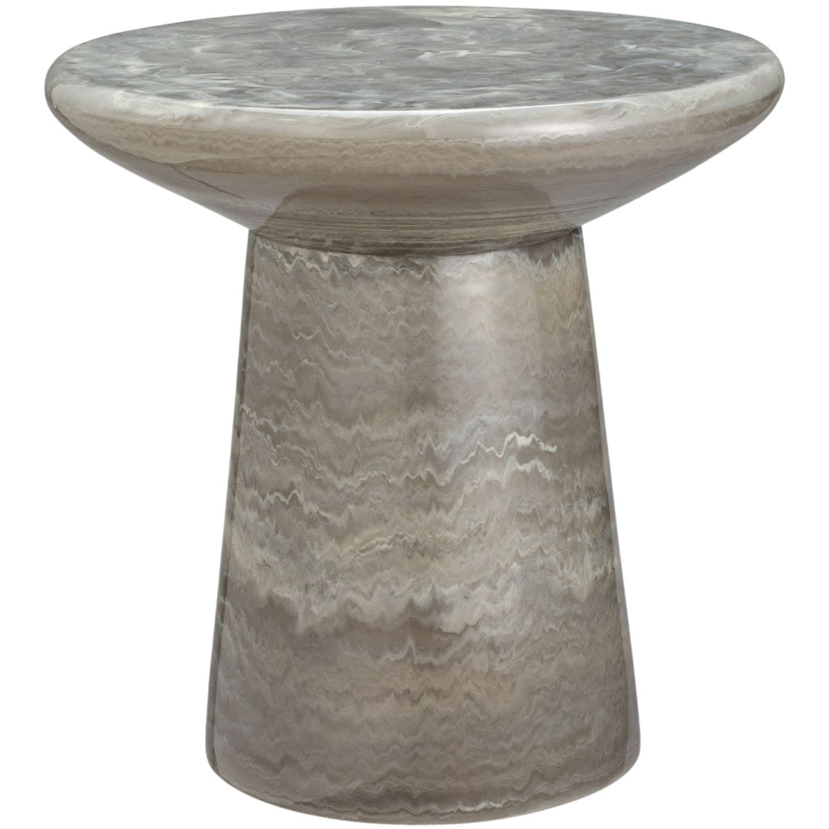 Omer Indoor/Outdoor Side Table Outdoor Side Tables FUROMERSTB22GY