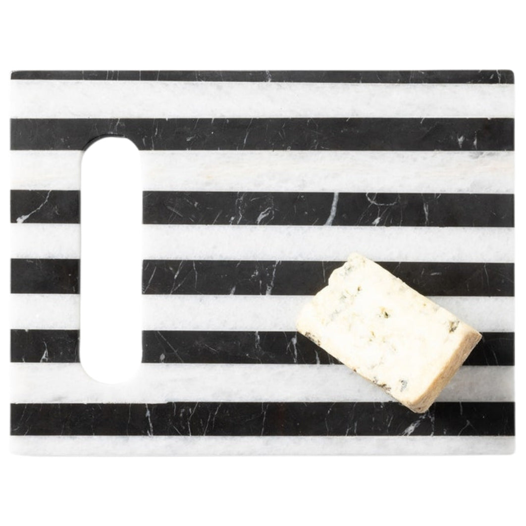 Marceau Black/White Striped Serving Board
