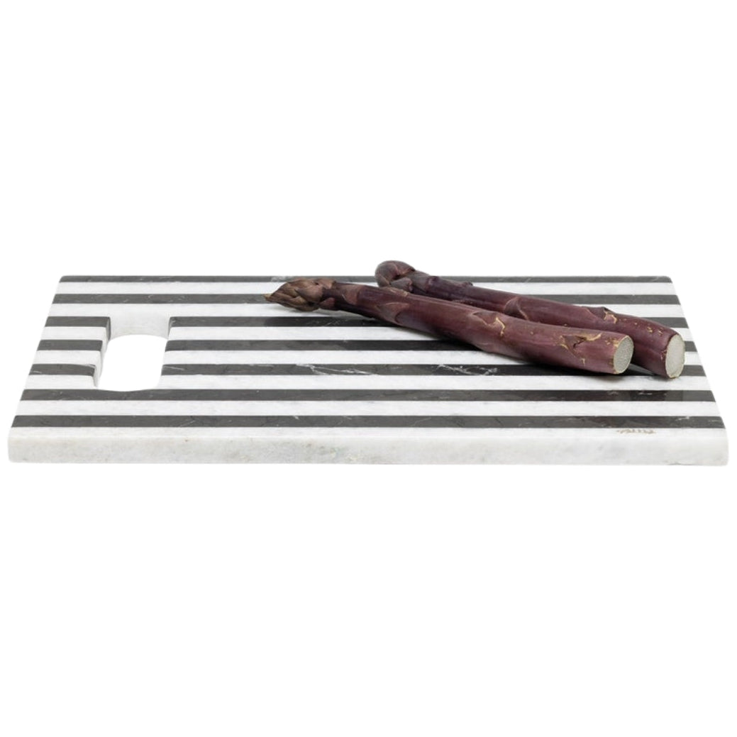 Marceau Black/White Striped Serving Board