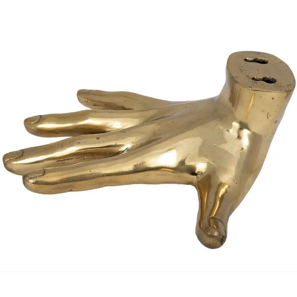 Brass Hand on the Wall Sculptural Objects AB-231BR 00842449116184