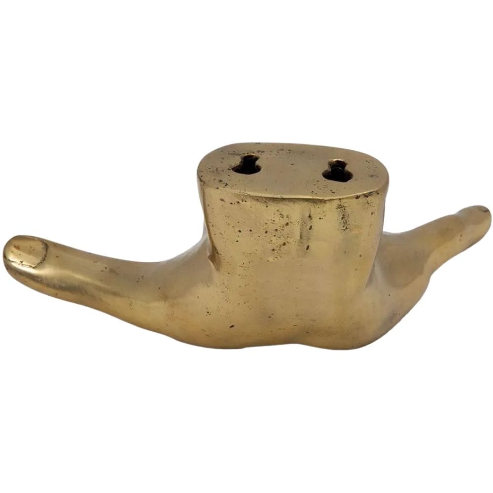 Brass Hand on the Wall Sculptural Objects AB-231BR 00842449116184