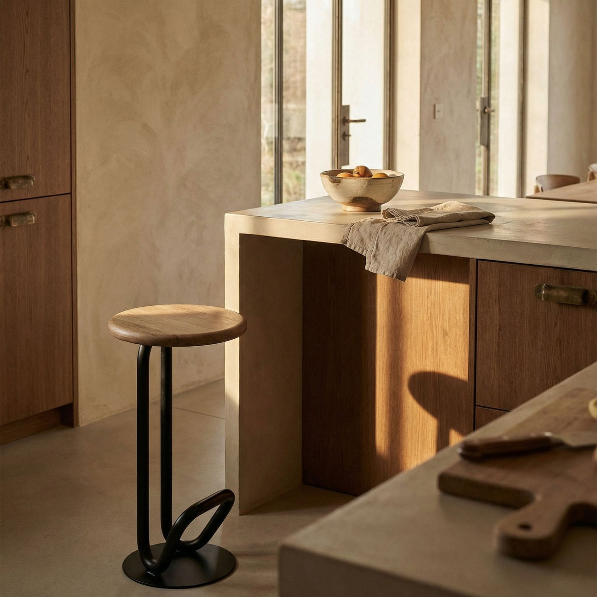 Hook Counter + Bar Stool Bar + Counter Stools