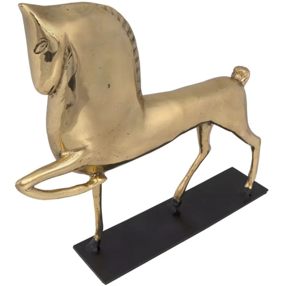 Horse On Stand Sculptural Objects AB-154BR 00842449100213