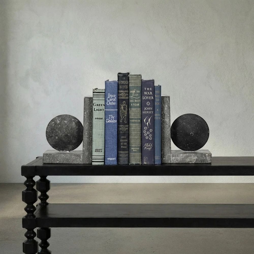 Marble Bookends Books + Bookends AM-146BM 00842449101630