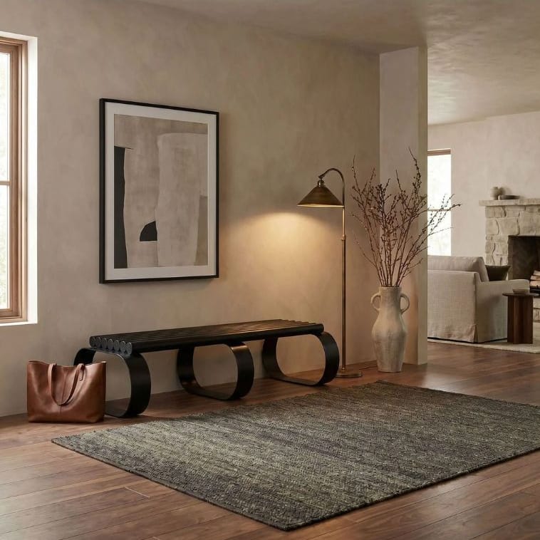 Satish Bench Dining Chairs + Benches GBEN144MTB 00842449137806