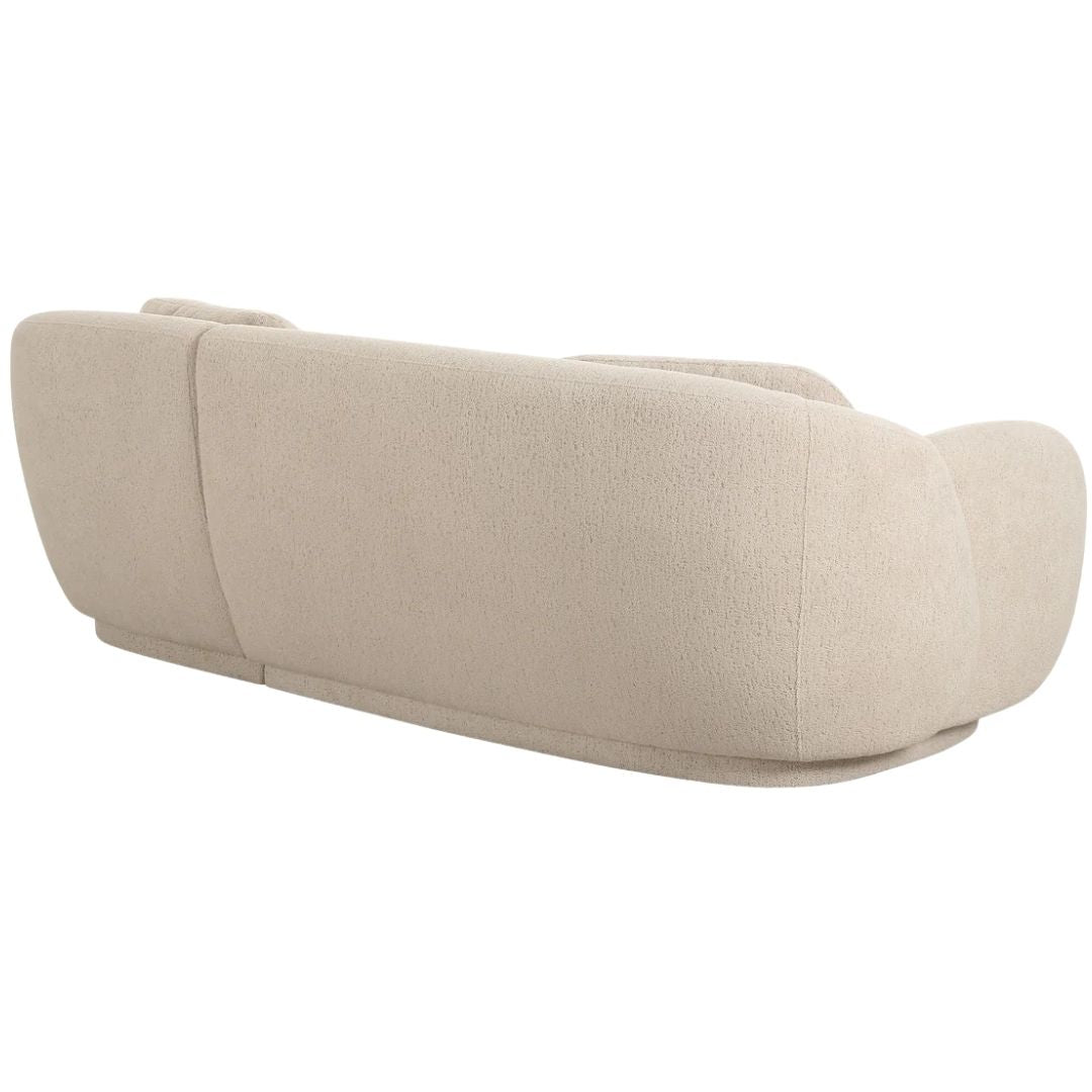 Indie Boucle 2-Piece Cream L-Shaped Sectional