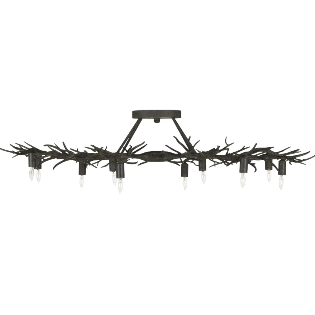 Rainforest Bronze Semi-Flush Mount