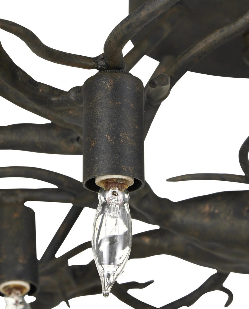 Rainforest Bronze Semi-Flush Mount