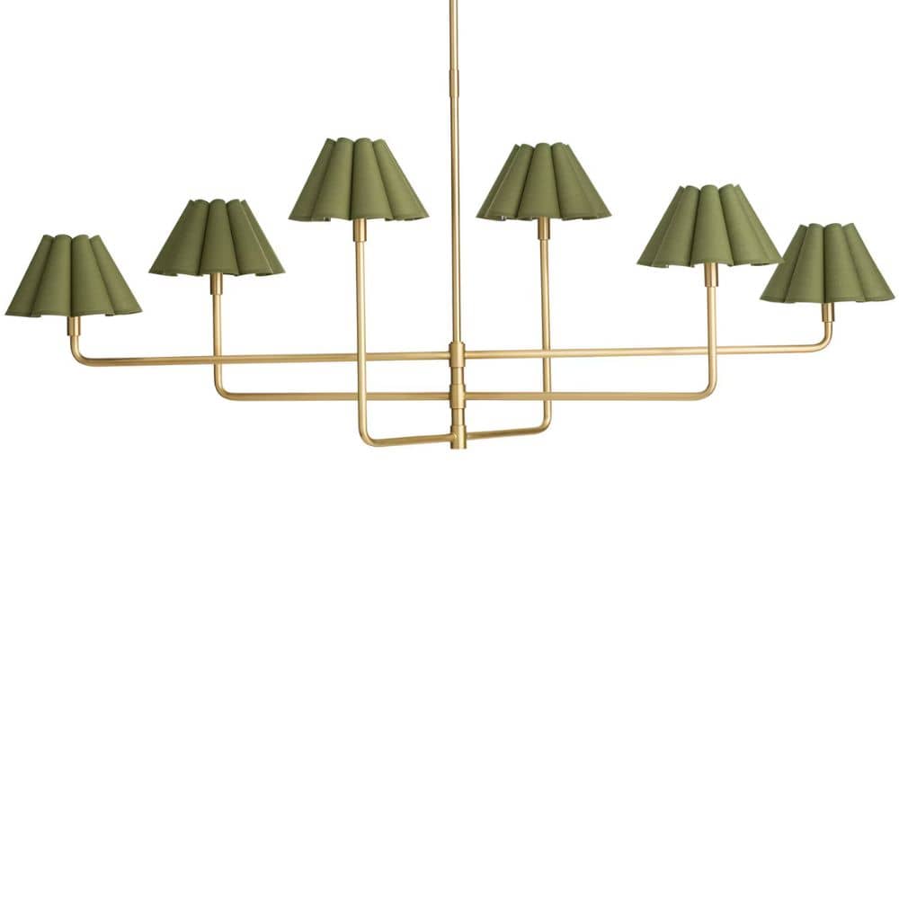 Polly Chandelier 16-1454NB-GRN