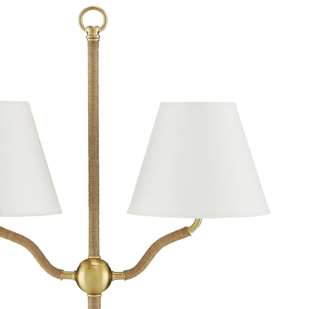 Sirocco Brass Floor Lamp