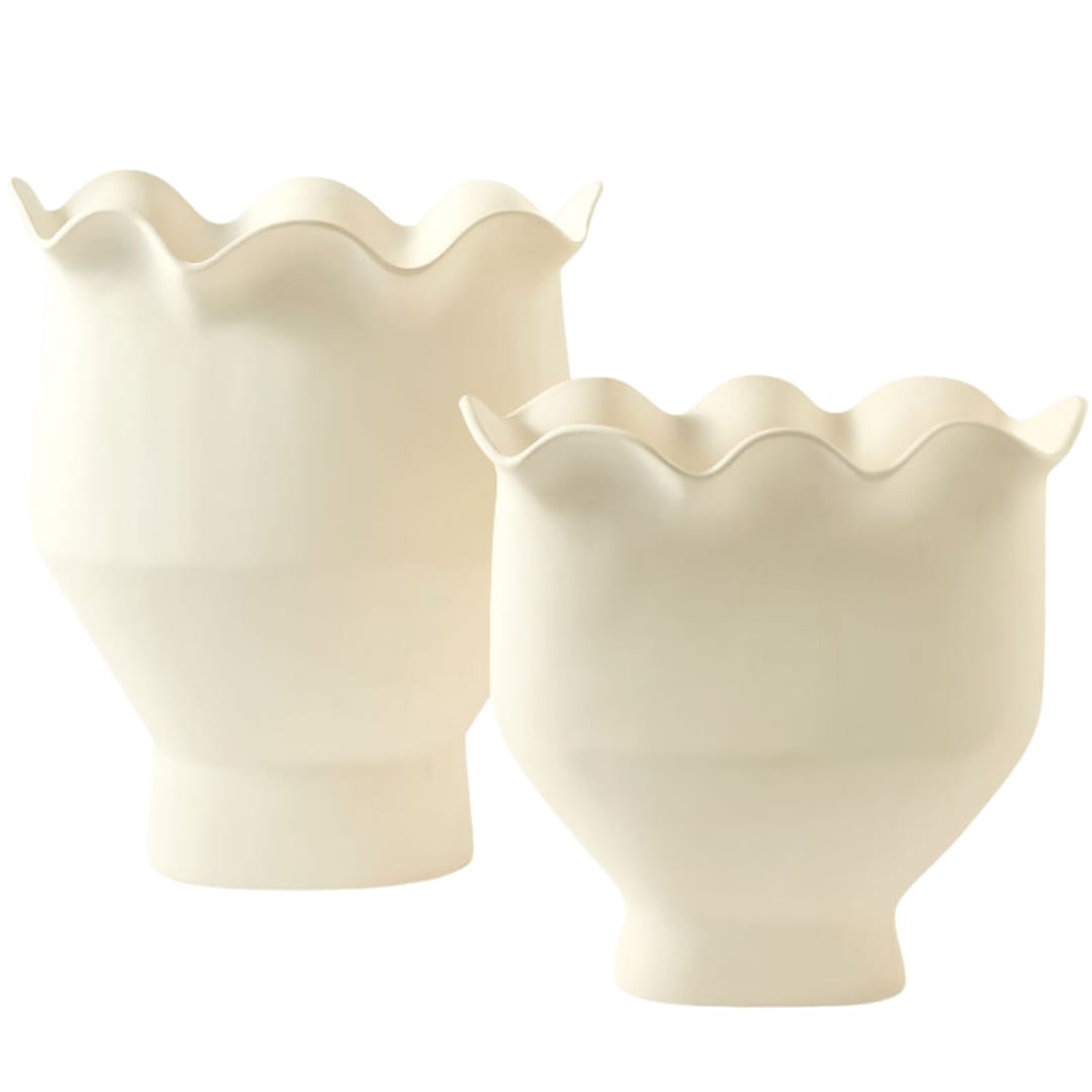 Frill Vase Vases + Urns